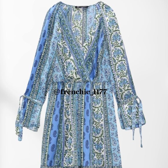 Zara Boho Paisley Dress Size XXL - Picture 4 of 4